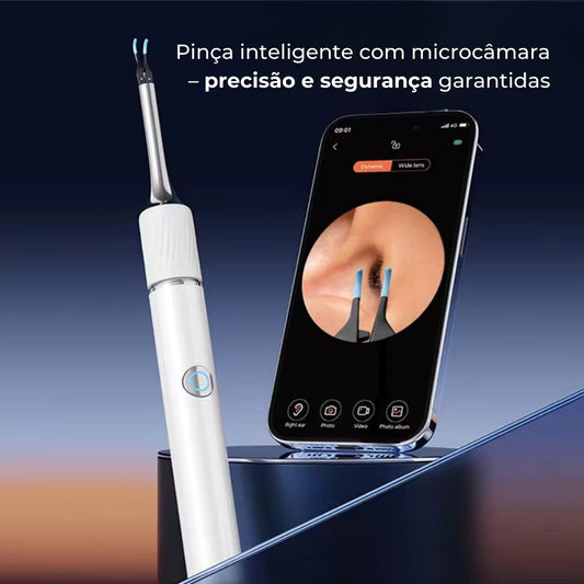Limpa-ouvidos inteligente sem fios com câmara 4K (Android/iOS)