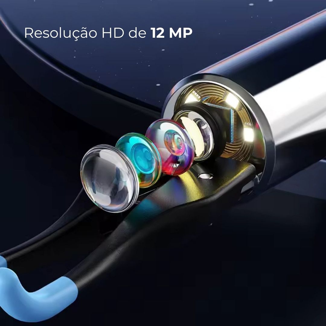 Limpa-ouvidos inteligente sem fios com câmara 4K (Android/iOS)