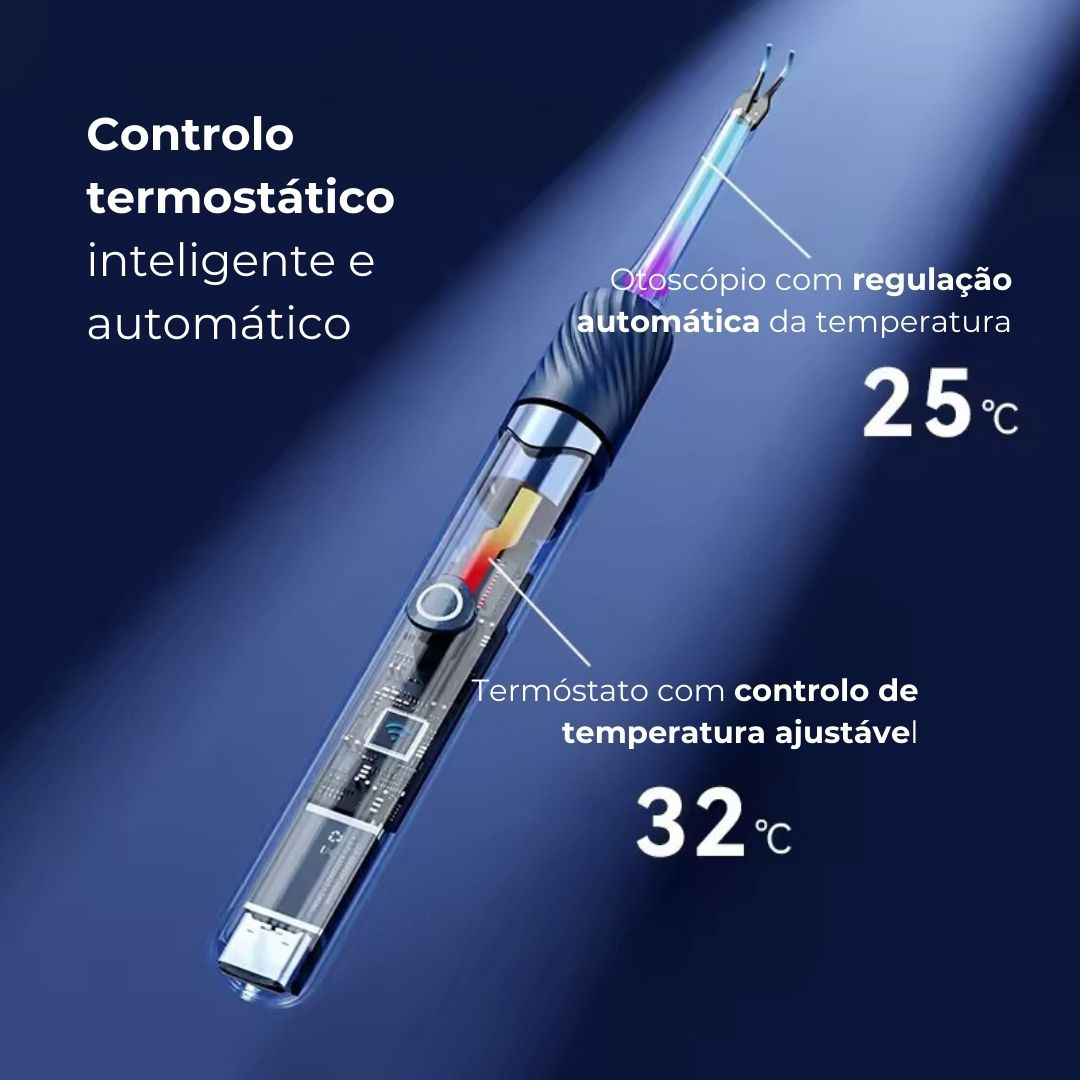 Limpa-ouvidos inteligente sem fios com câmara 4K (Android/iOS)